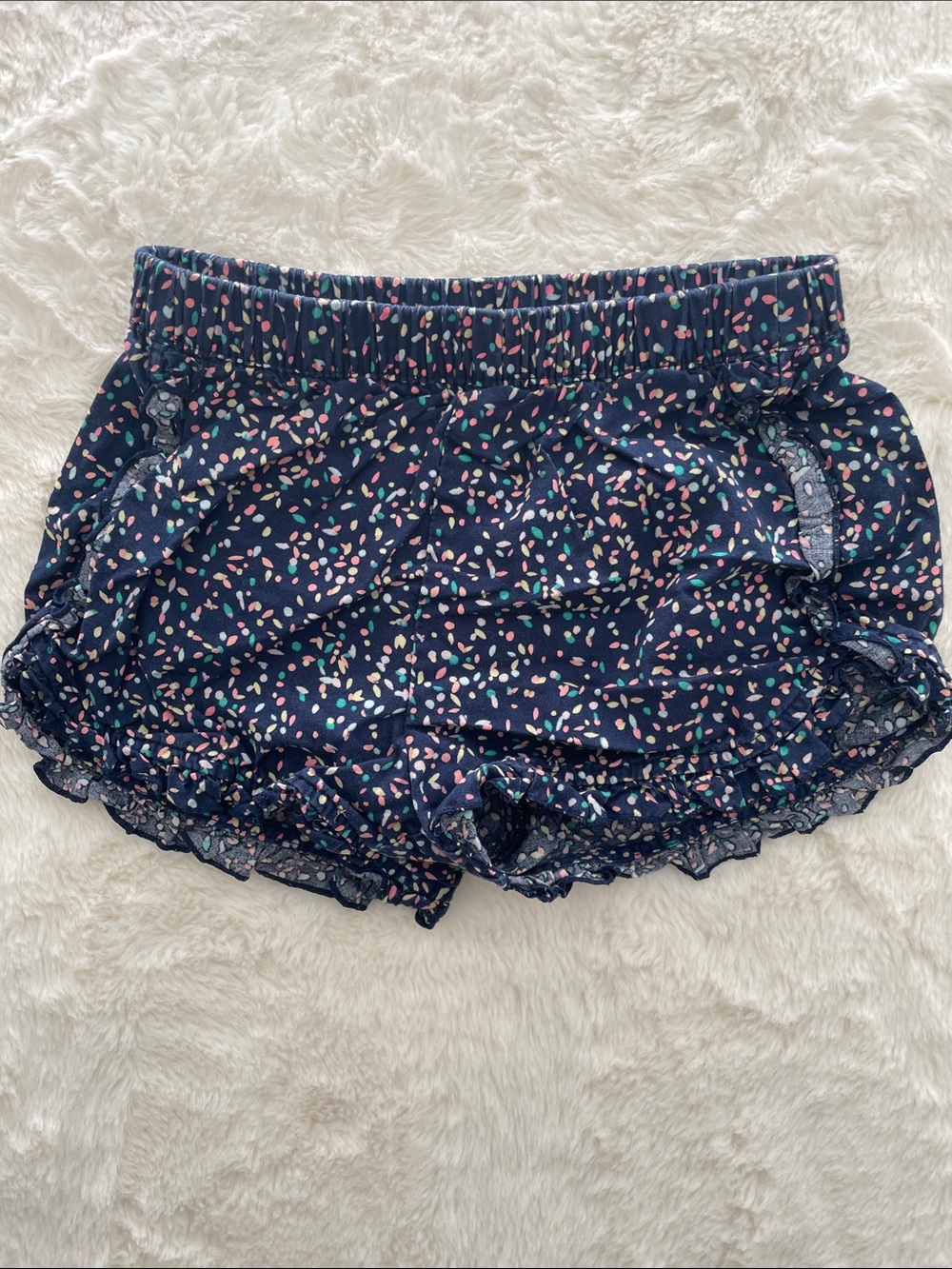 SALE! GAP kids Girls' Navy Floral Ruffle Shorts Size 4